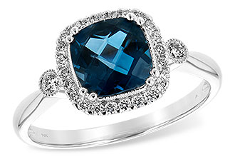 A252-73929: LDS RG 1.62 LONDON BLUE TOPAZ 1.78 TGW (7MM LBT)