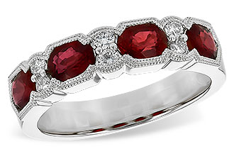 A253-65792: LDS WED RG 1.66 RUBY 1.84 TGW (5x4MM RUBY)