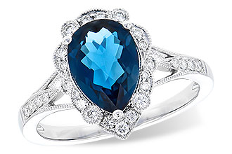 A336-43074: LDS RG 2.25 LONDON BLUE TOPAZ 2.47 TGW (10x7 PS)