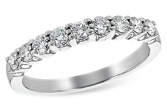 B252-77592: LDS WED RG .50 TW (9 STONES)