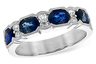 B252-81256: LDS WED RG 1.72 SAPPHIRE 1.90 TGW (5x4MM SAPP)