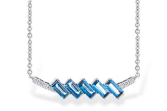 B336-43974: NECK .75 LONDON BLUE TOPAZ .80 TGW