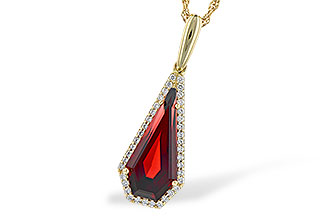 C336-38456: NECK 4.00 GARNET 4.17 TGW