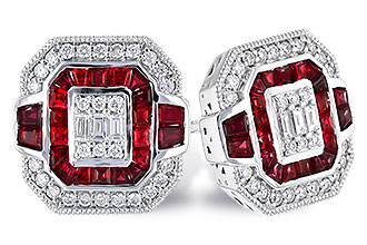 C336-43028: EARR .80 RUBY TW 1.05 TGW