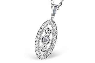 E336-37619: NECKLACE .34 TW