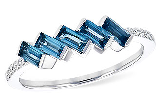 E336-44874: LDS RG .75 LONDON BLUE TOPAZ .82 TGW
