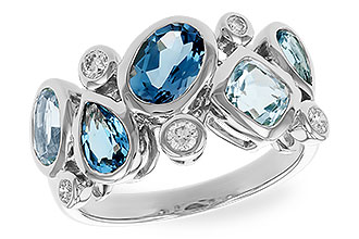 E337-33001: LDS RG 2.57 BLUE TOPAZ TW 2.75 TGW