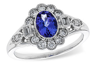 E338-19419: LDS RG .80 TANZANITE 1.20 TGW (7x5MM OV)