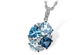 F252-73910: NECK 2.60 BLUE TOPAZ 2.70 TGW