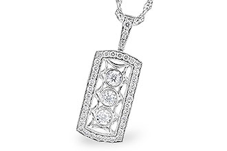 F336-42137: NECKLACE .40 TW