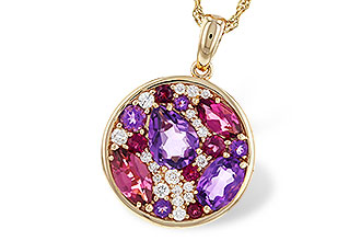 F338-24901: NECK 1.83 TW SEMI-PRECIOUS (P.TOUR, AMY) 2.00 TGW