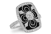 G063-68501: LDS ONYX & DIA RG .44 TW