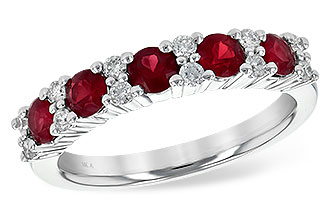 G253-64901: LDS WED RG .88 RUBY 1.12 TGW