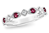 H156-38492: LDS WED RG .20 RUBY .26 TGW