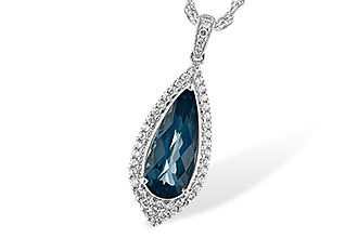 H252-75737: NECK 2.40 LONDON BLUE TOPAZ 2.65 TGW