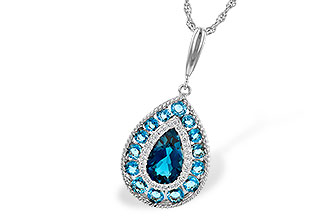 H253-67610: NECK 2.55 TW BLUE TOPAZ 2.65 TGW