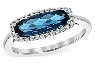 H253-68528: LDS RG 1.79 LONDON BLUE TOPAZ 1.90 TGW