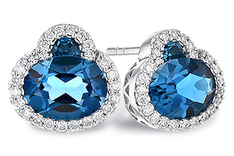 H336-43028: EARR 2.60 TW LONDON BLUE TOPAZ 2.81 TGW