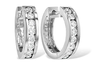 K249-12101: EARRINGS 1 CT TW