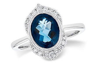 K336-43964: LDS RG 1.86 LONDON BLUE TOPAZ 2.00 TGW