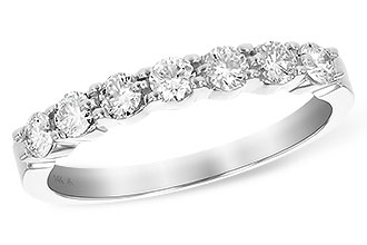L156-42173: LDS DIA WED RG .50 TW (7 STONES)