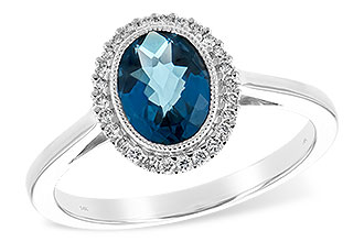 L252-73928: LDS RG 1.27 LONDON BLUE TOPAZ 1.42 TGW