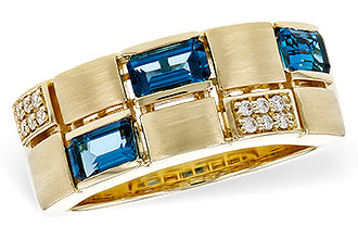 M338-24882: LDS RG .94 LONDON BLUE TOPAZ 1.00 TGW